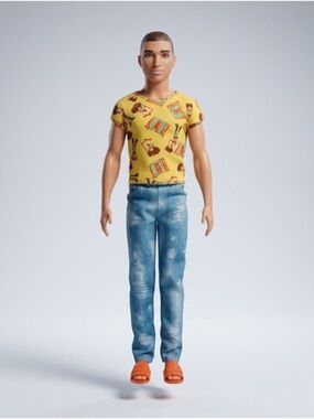 Ken Doll dressed jeans ,Shirt ,And Sandals great condition Preloved